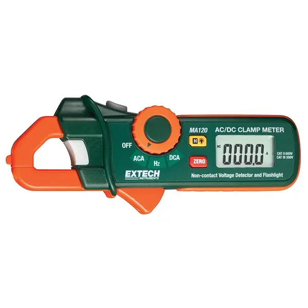 Produktfoto 1 von Extech MA120 Stromzange Mini-AC, DC-Strommesszange 200 A CAT 600 V ac, 600 V dc / 200 A, 20 mΩ