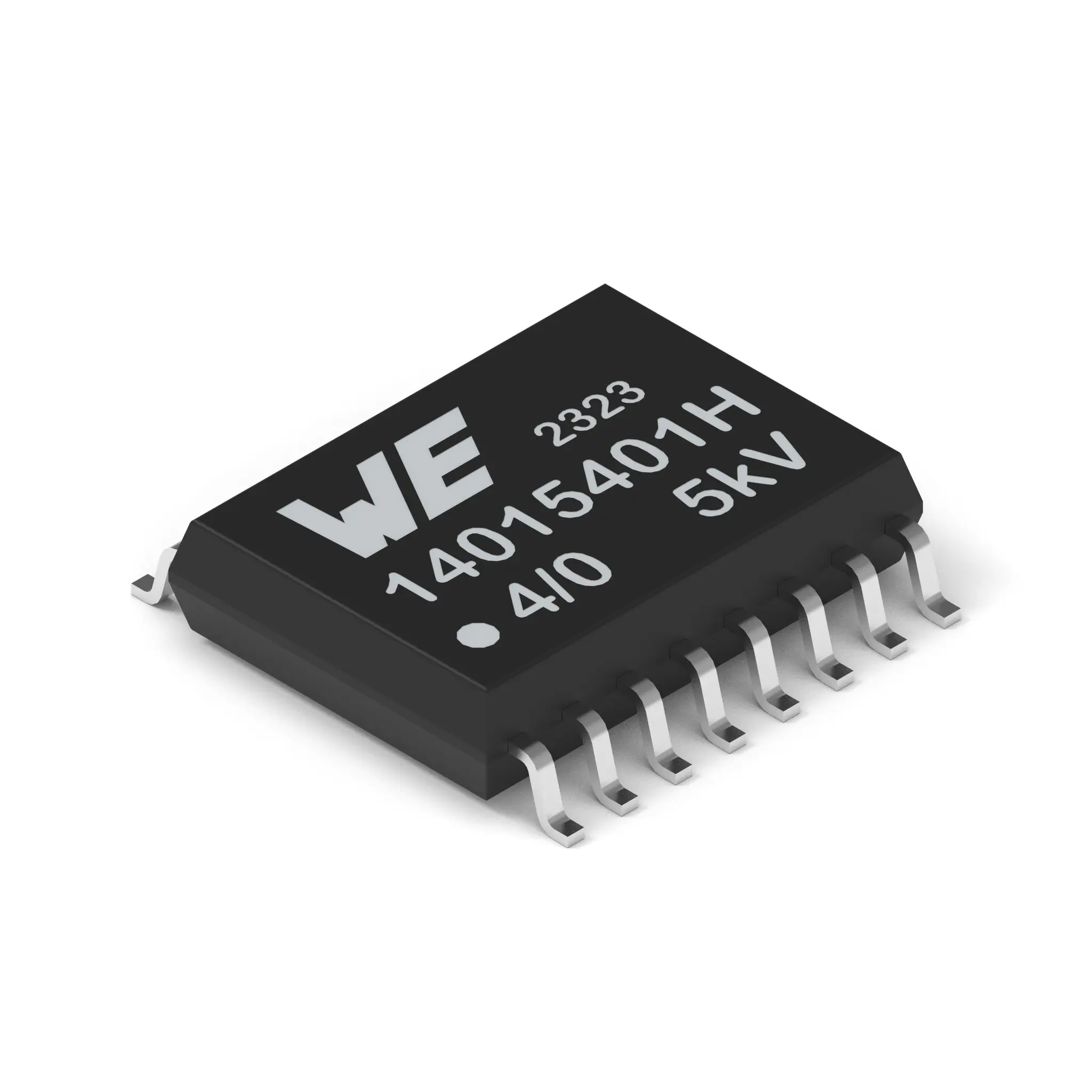 Produktfoto 1 von Wurth Elektronik Digital-Isolator, 4-Kanal 150 Mbps, 5 kV 2.375 to 5.5 V, SOIC 5.5 V 20 μA 16