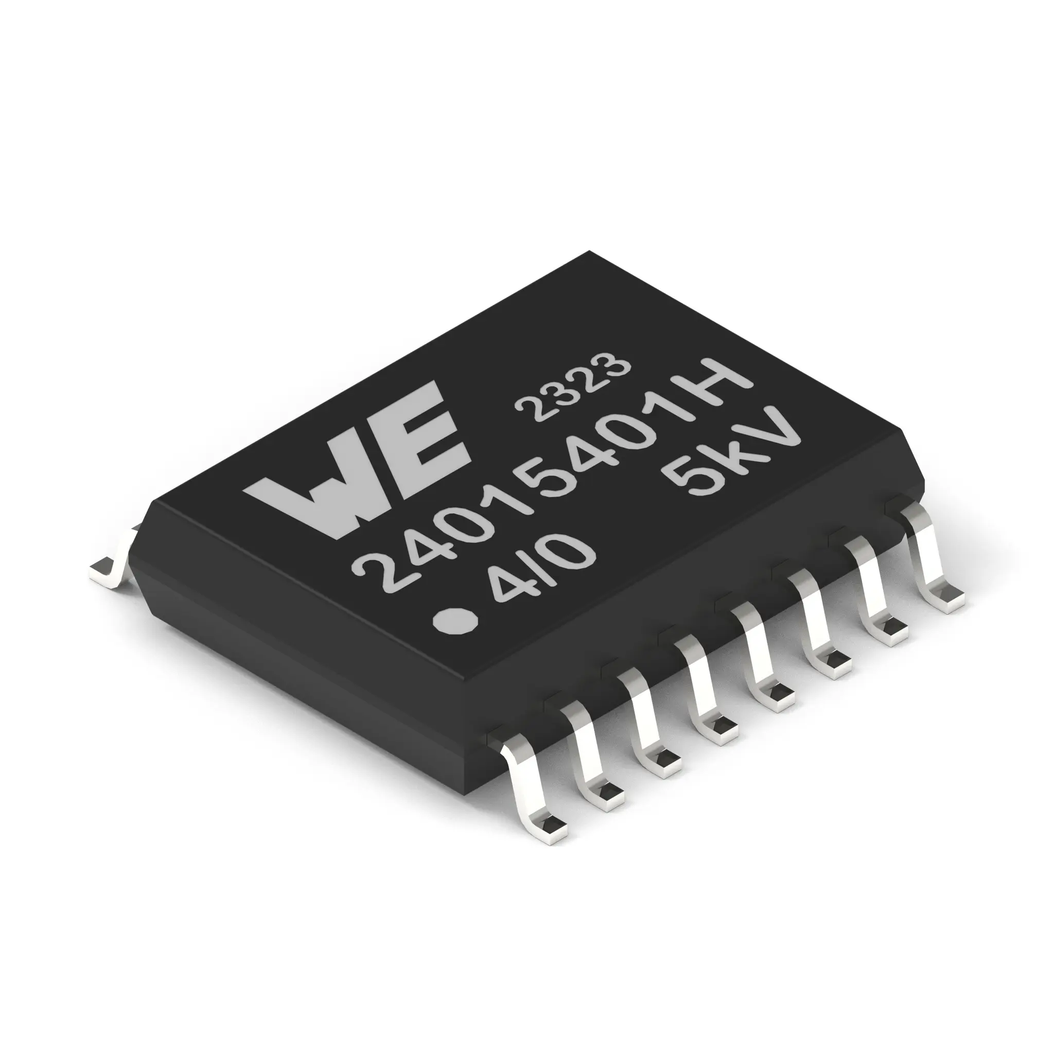 Produktfoto 1 von Wurth Elektronik Digital-Isolator, 4-Kanal 100 Mbps, 5 kV 3.15 to 5.5 V, SOIC 5.5 V 20 μA 16