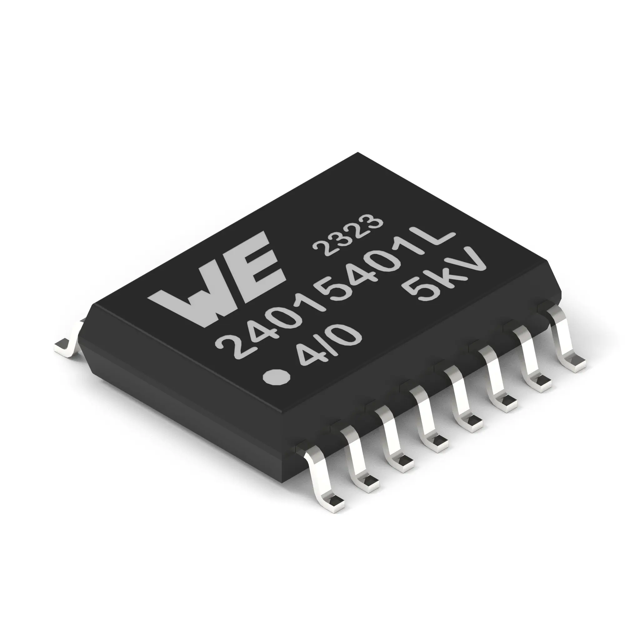 Produktfoto 1 von Wurth Elektronik Digital-Isolator, 4-Kanal 100 Mbps, 5 kV 3.15 to 5.5 V, SOIC 5.5 V 20 μA 16
