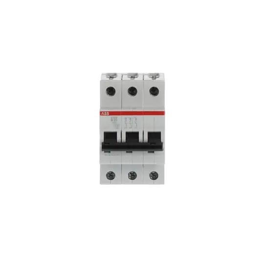 Produktfoto 1 von ABB 2CDS253001R Miniaturüberlastschalter Typ B, Pol 3-polig 63 A 12 V ac, Abschaltvermögen 10 kA M Compact S200 12 V dc