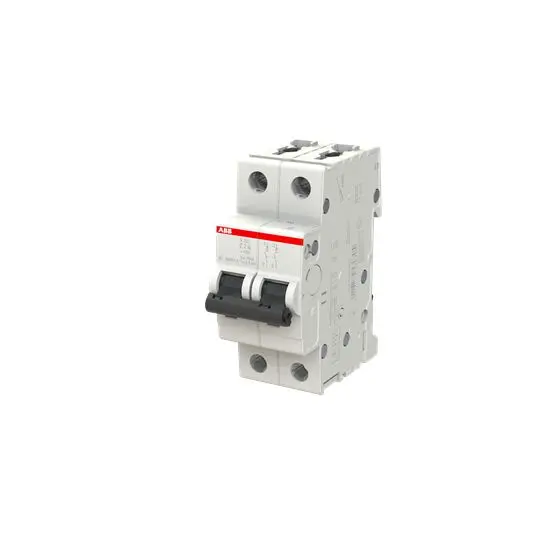 Produktfoto 1 von ABB 2CDS252001R Miniaturüberlastschalter Typ Z, Pol 2-polig 2 A 400 V ac, Abschaltvermögen 6 kA S200 125 V dc