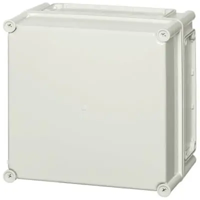 Produktfoto 1 von Fibox EKO; Universalgehäuse; Polycarbonat; Grau IP65 Breite 30 mm Höhe 280 mm Länge 280 mm