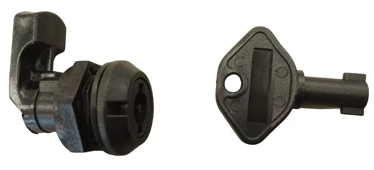 HellermannTyton CDB Gehäuseschloss Schwarz Nylon 6.6 B. 40 mm H. 40 mm