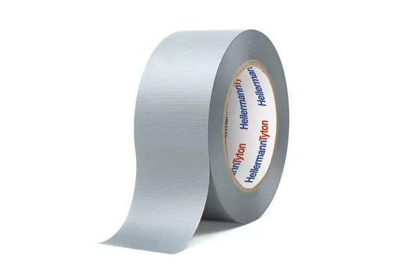 Produktfoto 1 von HellermannTyton HTAPE-ALLROUND1500 Polyvinylchlorid Isolierband Grau,  Stärke  0.15 mm x 51 mm x 46 m, -10 °C bis 90 °C