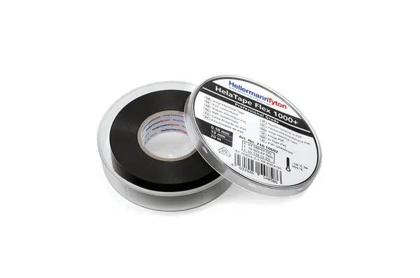 Produktfoto 1 von HellermannTyton HellermannTyton Polyvinylchlorid Isolierband Schwarz,  Stärke  0.18 mm x 19 mm x 20 m, -80 °C bis 538 °C