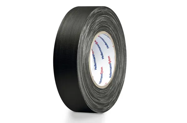 Produktfoto 1 von HellermannTyton HellermannTyton Baumwolle Isolierband Schwarz,  Stärke  0.31 mm x 19 mm x 50 m, -30 °C bis 80 °C
