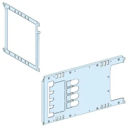 Schneider Electric Montageplatte Stahl, für PrismaSeT G-Gehäuse, PrismaSeT P-Feld PrismaSeT P 296 mm 575 mm 296mm