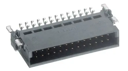 Produktfoto 1 von Fischer SMC Leiterplattenleiste gewinkelt, 50-polig / 2-reihig, Raster 1.27 mm Raster Oberfläche, Ummantelt