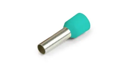 Produktfoto 1 von Vogt Aderendhülse, Stift ø 0.8 mm, Türkis, Polypropylen, 6 mm, 10.8mm, Isoliert, 24 AWG max.