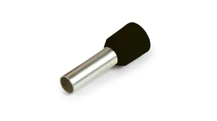 Produktfoto 1 von Vogt Aderendhülse, Stift ø 3.5 mm, Schwarz, Polypropylen, 12 mm, 12mm, Isoliert