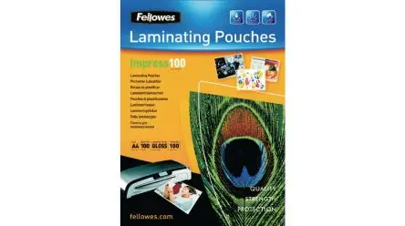 Produktfoto 1 von Fellowes Laminiertasche, 100 μm, Glänzend, 100 pro Paket Stück H. 297 mm