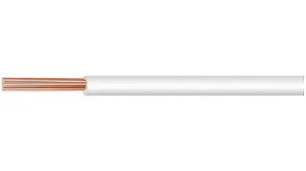 Produktfoto 1 von Kabeltronik UL11027 Schaltdraht, 28 AWG 100 m Weiß Ø 0.85 mm 7 Litzen Modifizierter Polyphenylen-Ether
