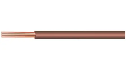 Produktfoto 1 von Huber+Suhner RADOX 155 Schaltdraht 0.25 mm², 24 AWG 100 m Braun Polyolefin