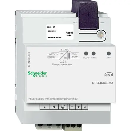 Produktfoto 1 von Schneider Electric KNX Adapter Spannungsversorgung zur Verwendung mit MTN-Reihe