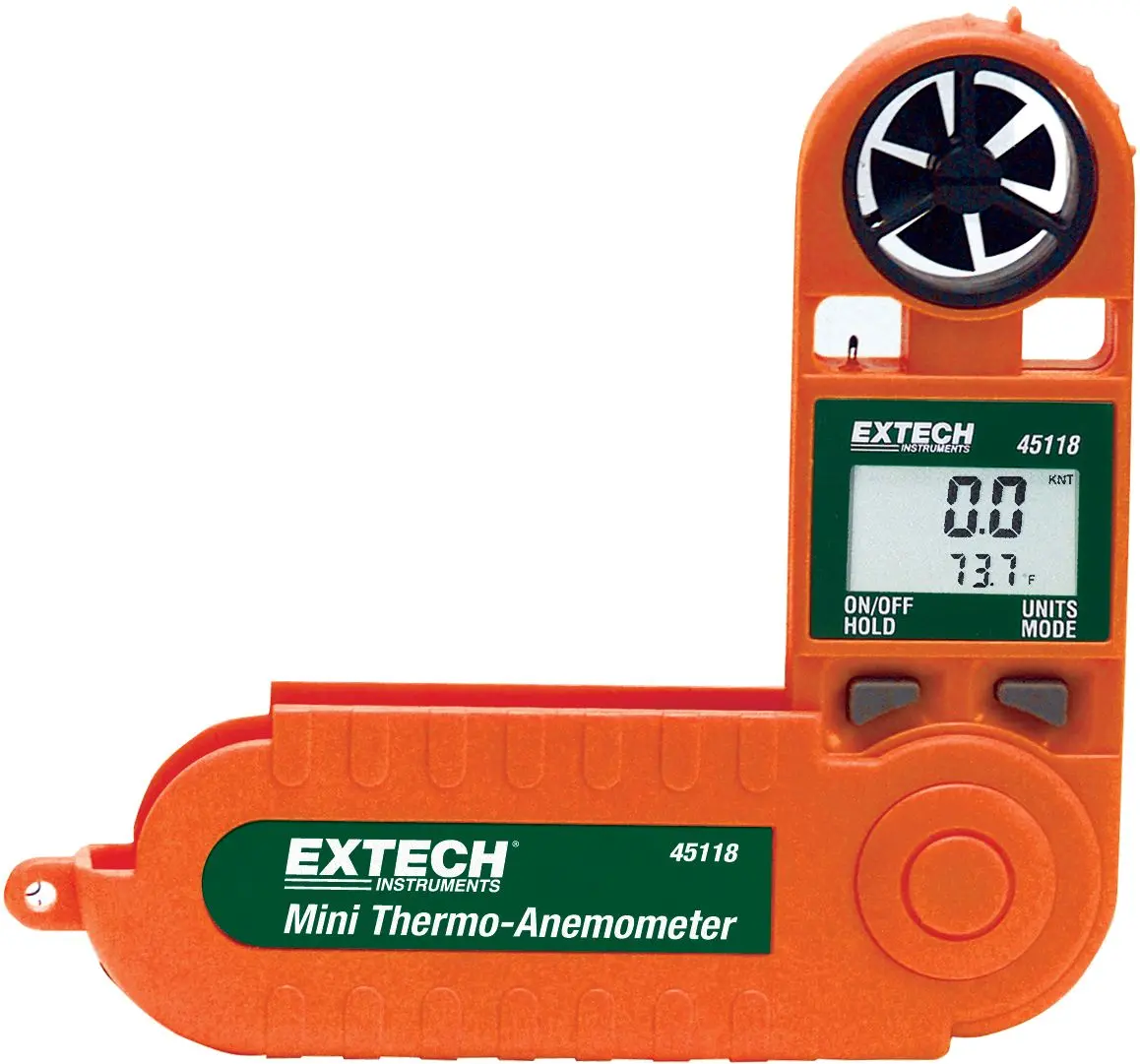 Produktfoto 1 von Extech 45118 Anemometer 20 m/s, 0.1 m/s, Luftgeschwindigkeit, Typ Flügelrad