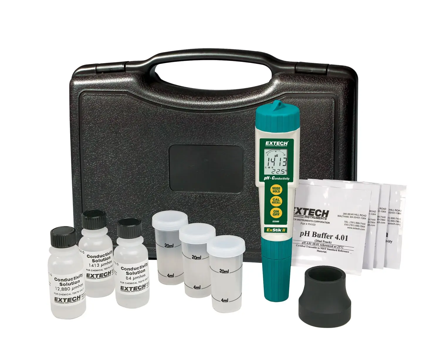 Produktfoto 1 von Extech EC510 Batterie pH Messgerät, ±0.01 pH max., 0.01 pH, 14 pH max., 90 °C max