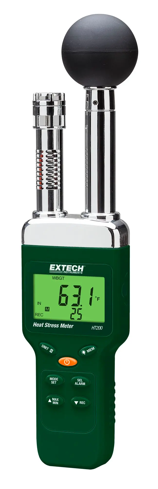 Produktfoto 1 von Extech HT200 Hygrometer 50 °C, Typ Digitalhygrometer ±3 %, absolut 50 °C / 99 %RH, 0.8 °C