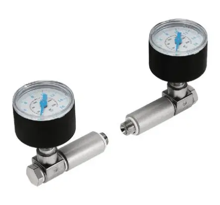 Produktfoto 1 von Festo Stecker DPA-100-10-MA-SET Rohrfedermanometer 40 mm → 10 bar G 1/4