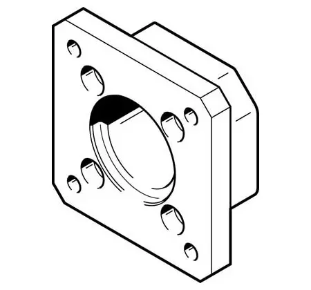 Produktfoto 1 von Festo Motor flange Flansch 552164 Flansch für Elektrische Antriebe