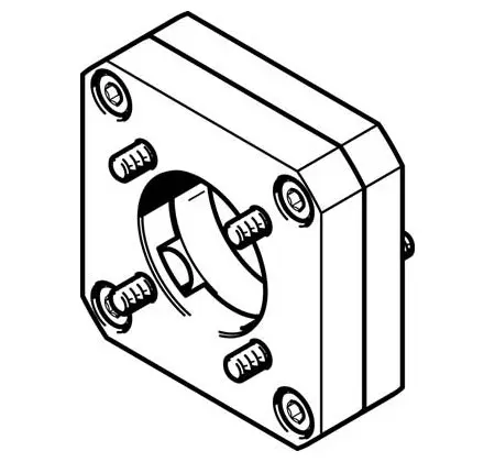 Produktfoto 1 von Festo Motor flange Flansch 550986 Flansch für Elektrische Antriebe
