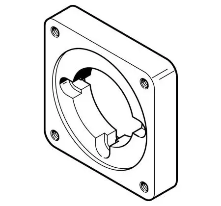 Produktfoto 1 von Festo Motor flange Flansch 533140 Flansch für Elektrische Antriebe