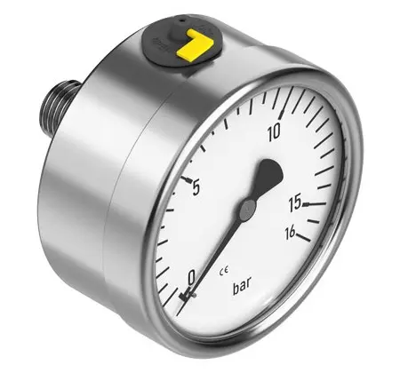 Produktfoto 1 von Festo Rohrfedermanometer Inline Analog 0bar → 16bar, Ø 63mm G1/4