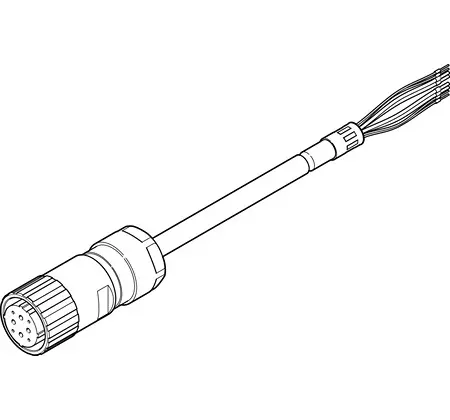 Produktfoto 1 von Festo NEBM Kabel 8085962 Motorkabel für Servomotor EMMS-AS und Schrittmotor CMMS-ST