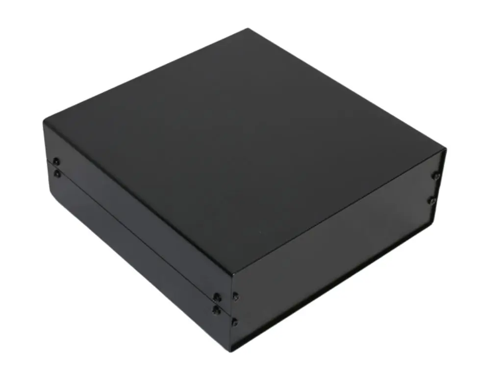 Produktfoto 1 von RS PRO ZR260; Aluminiumgehäuse; Aluminium; Schwarz IP40 Breite 250 mm Höhe 90 mm Länge 260 mm