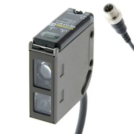 Produktfoto 1 von Omron E3S-CL Kubisch Optischer Sensor, Mit Entfernungseinstellung, PNP/NPN Ausgang, Open-Collector-Ausgang