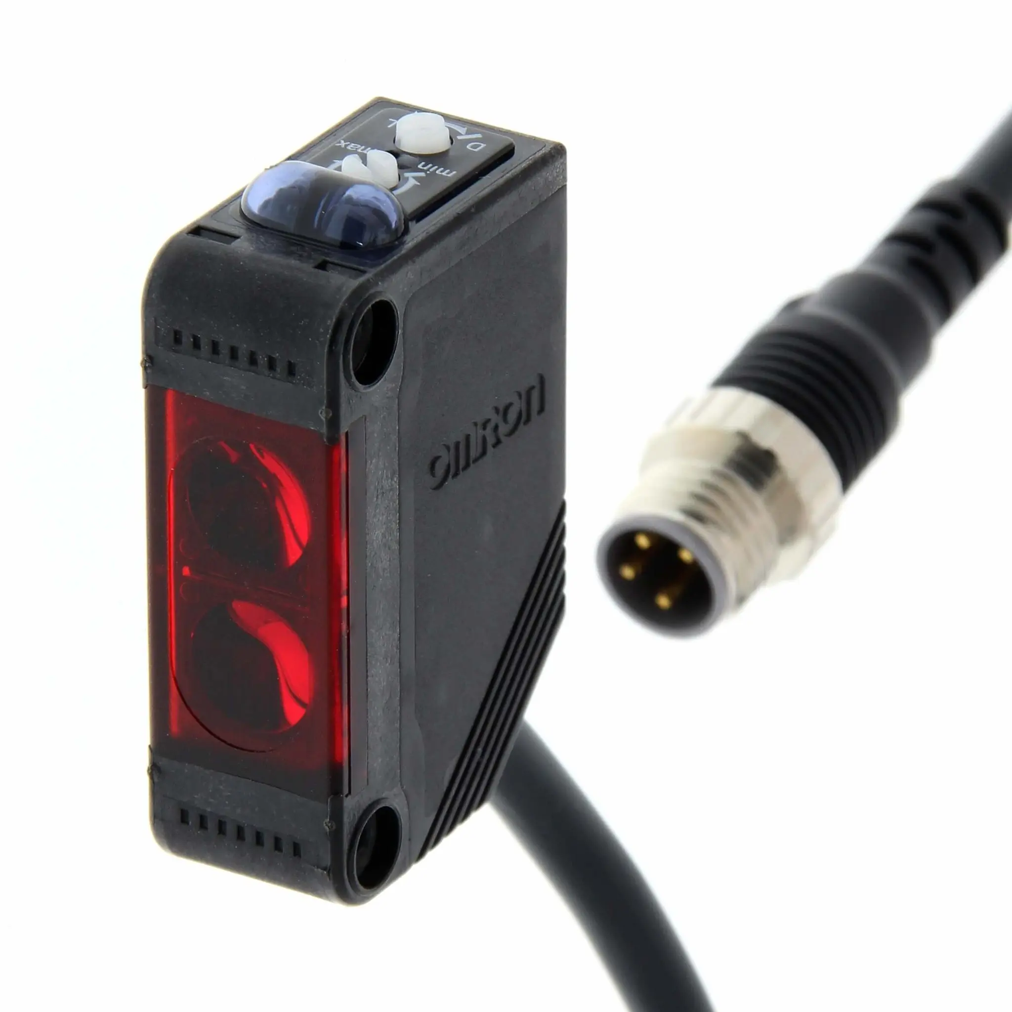 Produktfoto 1 von Omron Rechteckig Optischer Sensor, Reflektierend, PnP Ausgang, M8 Pigtail-Stecker
