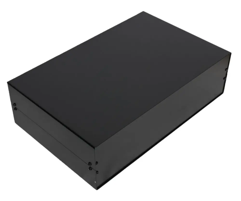Produktfoto 1 von RS PRO ZR300; Aluminiumgehäuse; Aluminium; Schwarz IP40 Breite 474 mm Höhe 134 mm Länge 300 mm