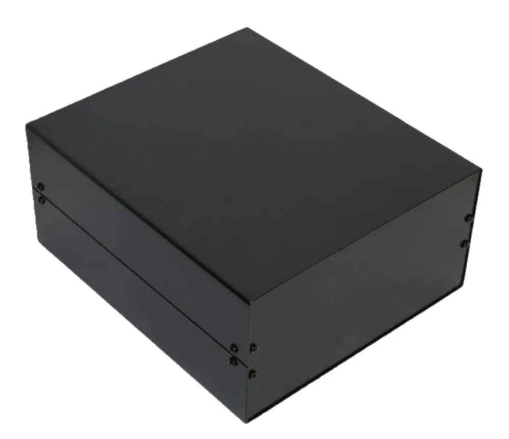 Produktfoto 1 von RS PRO ZR367; Aluminiumgehäuse; Aluminium; Schwarz IP40 Breite 300 mm Höhe 134 mm Länge 367 mm