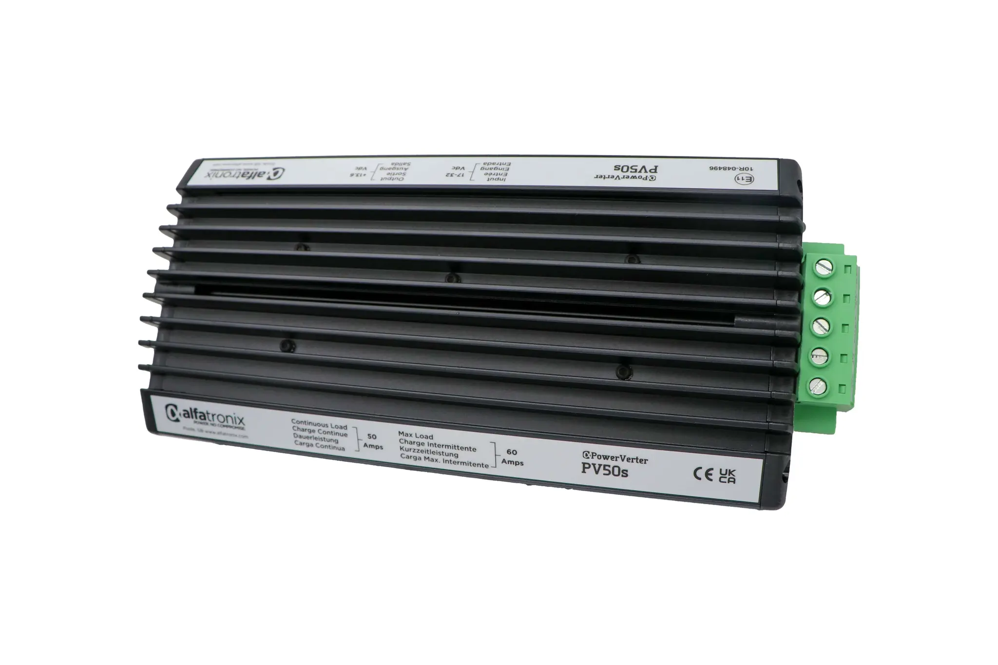 Produktfoto 1 von Alfatronix PV DC/DC-Wandler 600W 24 V DC IN, 12V dc OUT / 60A Schnappbefestigung