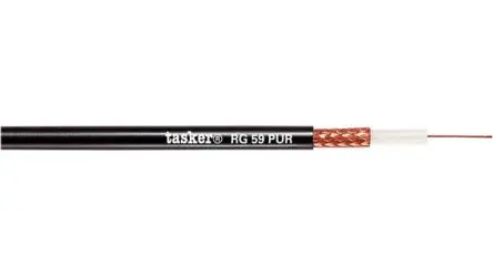 Produktfoto 1 von Tasker RG RG59 Koaxialkabel, 75 Ω, 100 m, Schwarz