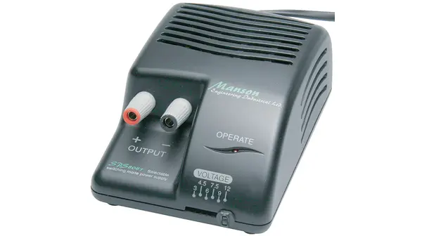 Produktfoto 1 von Manson SPS-8041 Labornetzgerät 36W, 3 V dc, 4.5 V dc, 6 V dc, 7.5 V dc, 9 V dc, 12 V dc / 3A