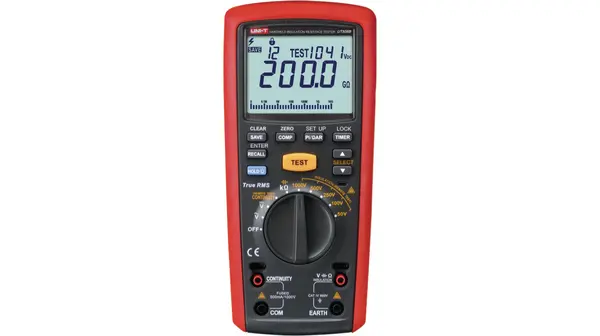 Produktfoto 1 von UNI-T UT505B Isolationsprüfer, 1000 V Isolationswiderstand Prüfgerät 200 GΩ CAT IV, CAT III