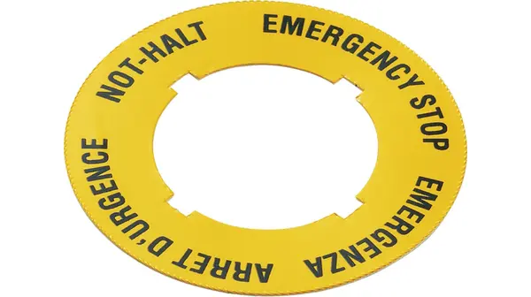 Produktfoto 1 von Adhesive label with legend Yellow