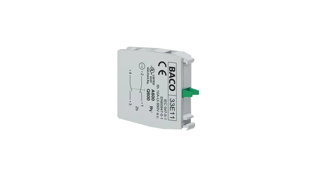 Produktfoto 1 von BACO 33E Druckschalter-Schaltelement SPDT 240V ac für Befehls- und Meldegeräte