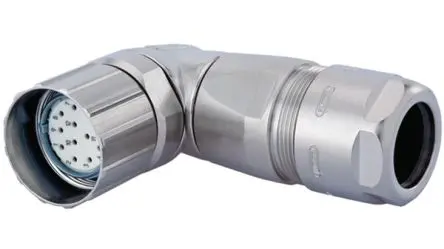 Produktfoto 1 von Hummel M 23 EMV Hummel M23 Rundsteckverbinder Buchse 6-polig Buchse 20A Kabel IP67, IP69K
