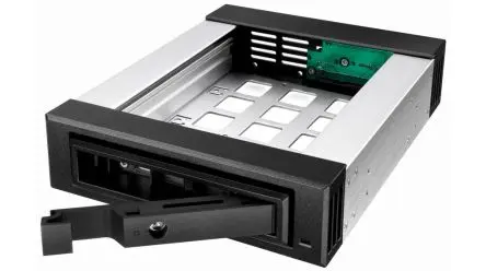 Produktfoto 1 von ICY BOX Festplattengehäuse, 3.5 in Aluminium, 1 x SATA 1,5/3,0/.0 Gbit/s 1x SATA