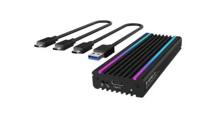 Produktfoto 1 von ICY BOX Festplattengehäuse, 2 TB Aluminium, USB 3.1 USB C