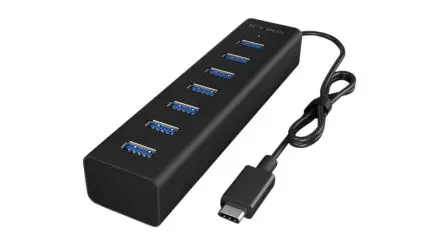 Produktfoto 1 von ICY BOX, USB 3.0 USB 3.0-Hub, 7 USB Ports, USB, Self-Powered T: 30 mm H: 20 mm B: 125mm
