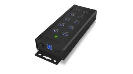 Produktfoto 1 von ICY BOX, USB 3.0 USB 3.0-Hub, 7 USB Ports, USB, Adapter T: 30 mm H: 185 mm B: 64mm
