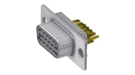 Produktfoto 1 von Deltron Connectors HD Steckverbinder-Zubehör Gerade, 15-polig, Kabel Buchse
