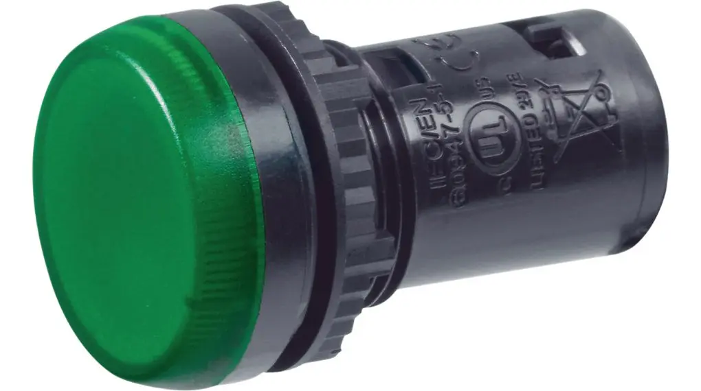 Produktfoto 1 von BACO LED Leuchtmittel Grün, 230 V ac/dc, Ø 22 mm