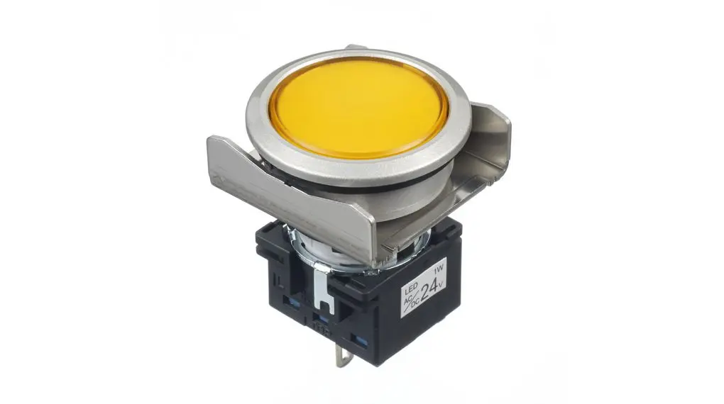 Idec Anzeigelampe LB 24V Gelb LED Frontplattenmontage Rund IP65