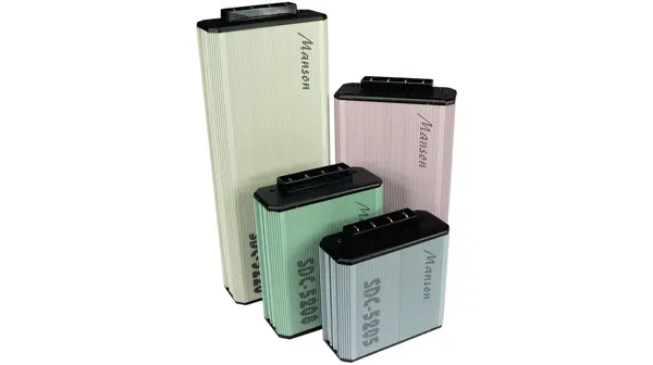Produktfoto 1 von Manson SDC Series DC/DC-Wandler, 13.8V dc OUT / 5A Clip-Befestigung