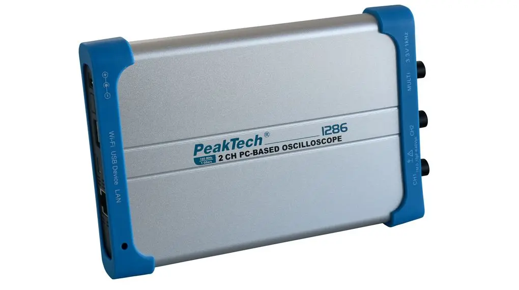 PeakTech P12 P1286 Mixed-Signal PC Oszilloskop 2-Kanal Analog 100MHz