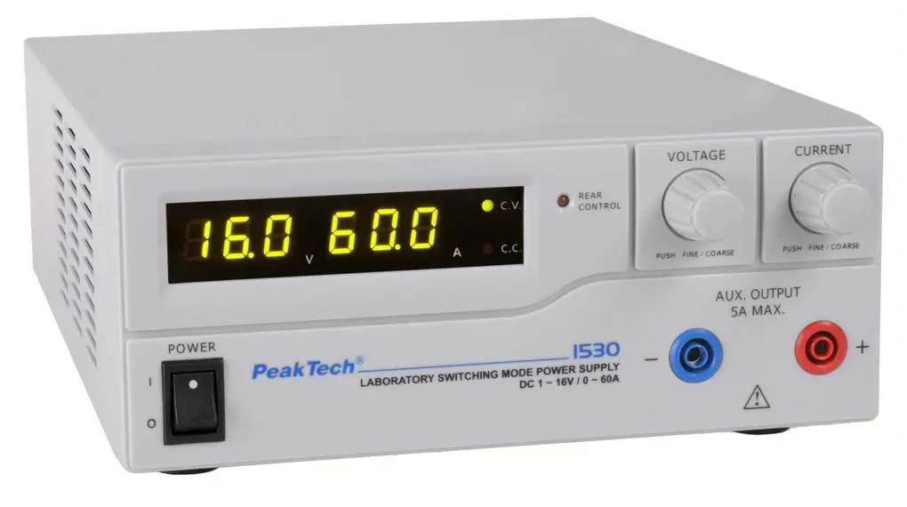 Produktfoto 1 von PeakTech P1530 Labornetzteil 960W, 16V / 60A